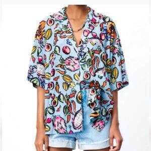 Zara "The Hobbit" Oversized Button Down Shirt